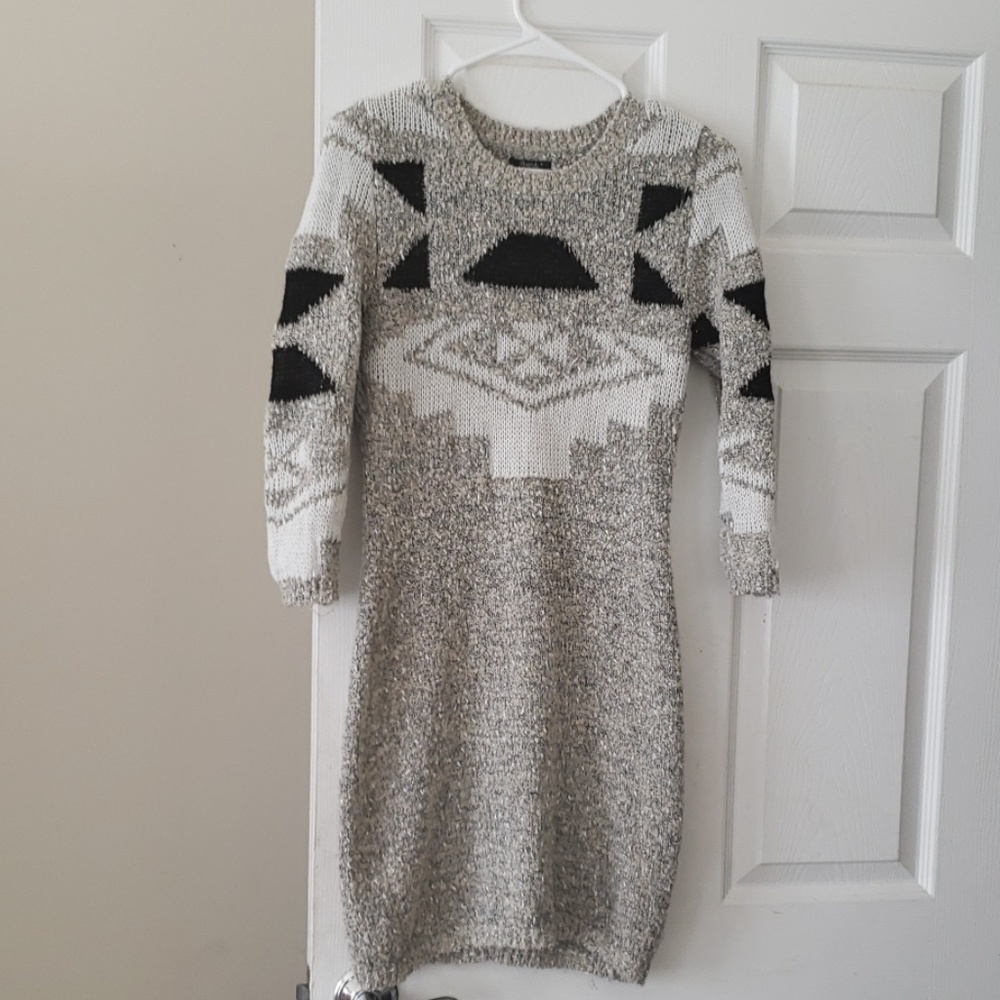 Cute sweater dress.